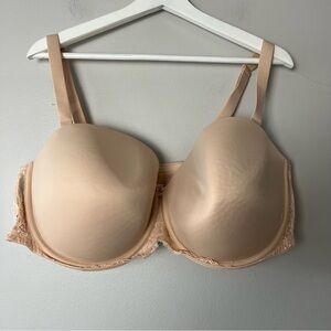 Auden Underwire Lace Detail Cream Bra 46D